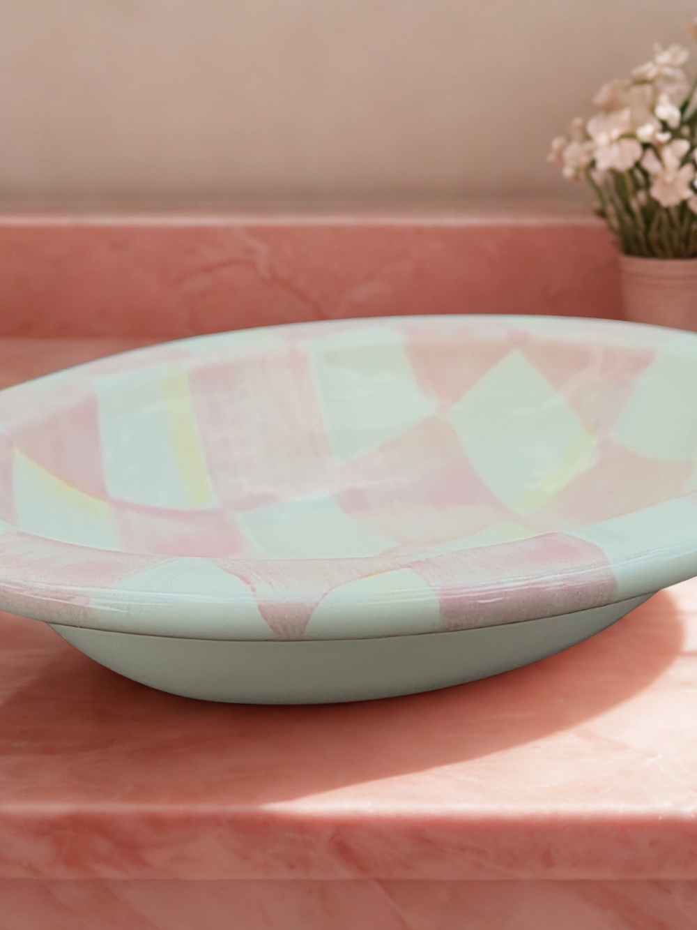 MacKenzie-Childs Rosy Check Soap Dish - Picture 2 of 10